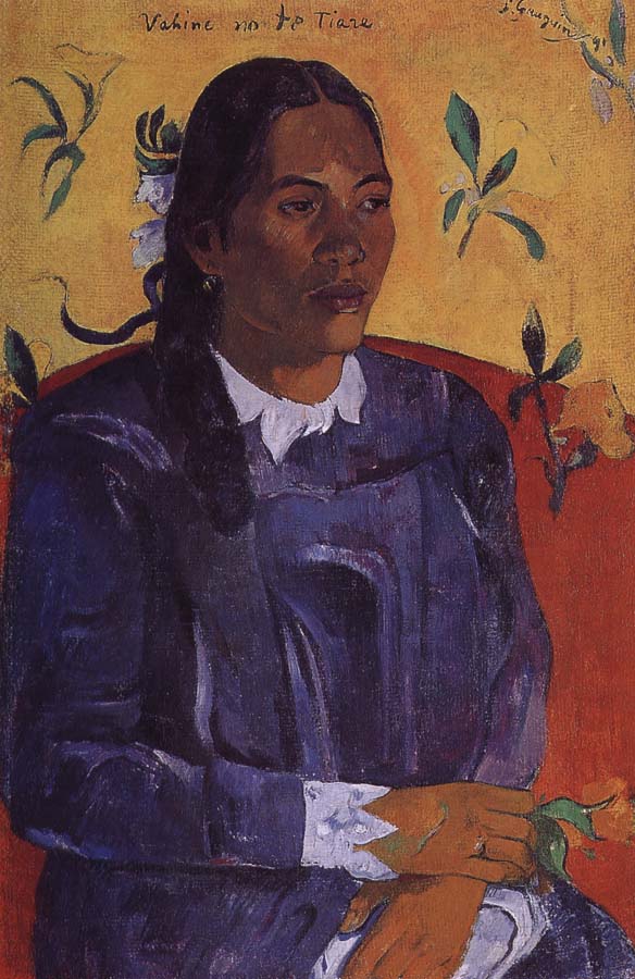 Woman holding flowers